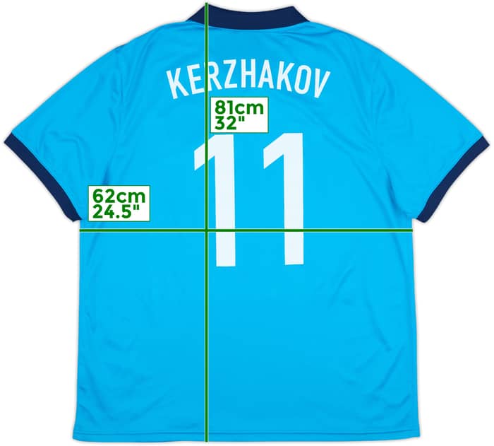 2010-11 Zenit St. Petersburg Home Shirt Kerzhakov #11 - 8/10 - (XL)