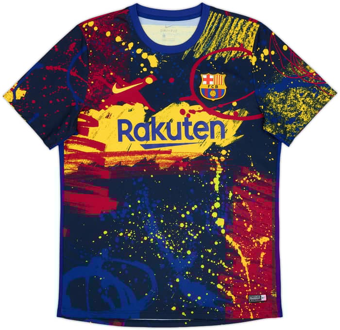 2019-20 Barcelona Nike Pre-Match Shirt - 9/10 - (L)