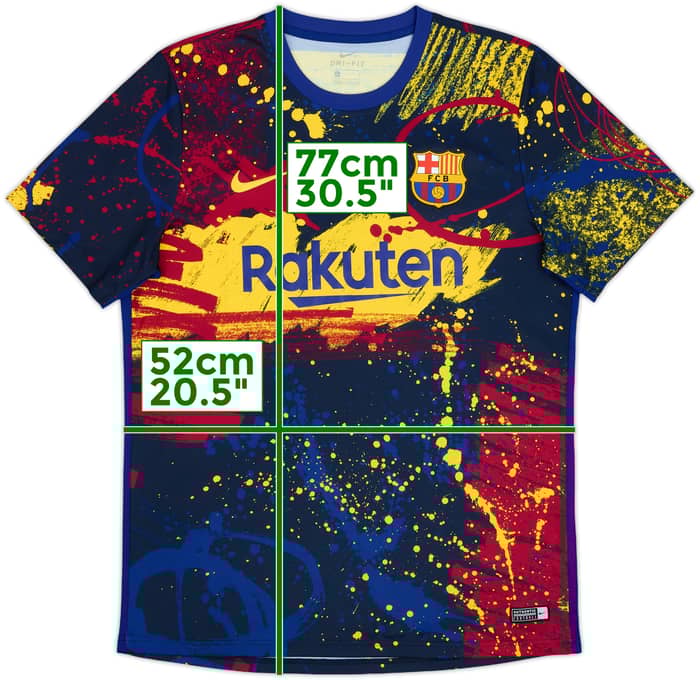 2019-20 Barcelona Nike Pre-Match Shirt - 9/10 - (L)