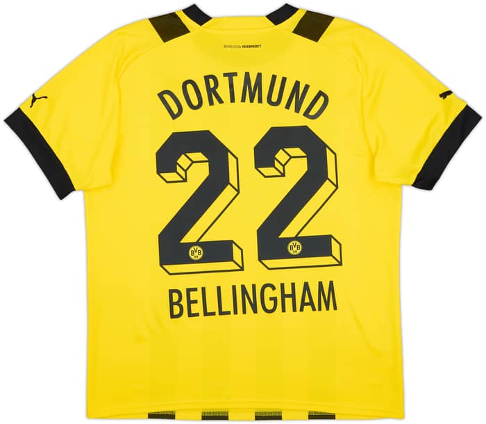 2022-23 Dortmund Home Shirt Bellingham #22 - 9/10 - (L)