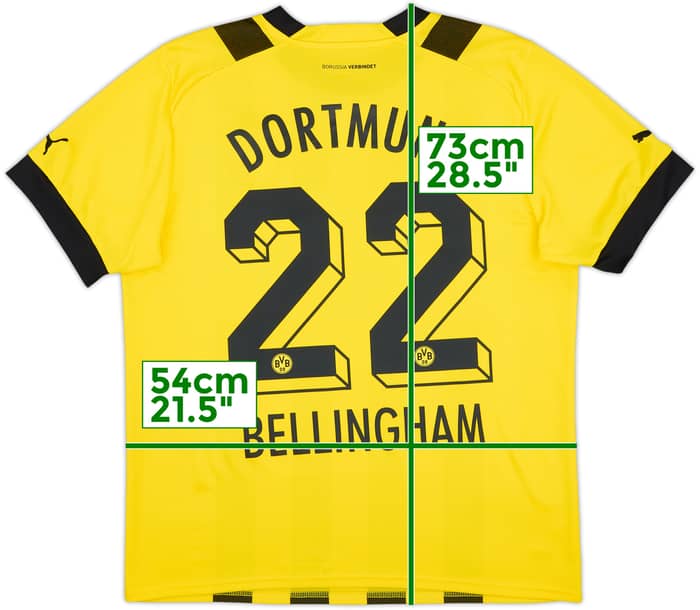 2022-23 Dortmund Home Shirt Bellingham #22 - 9/10 - (L)
