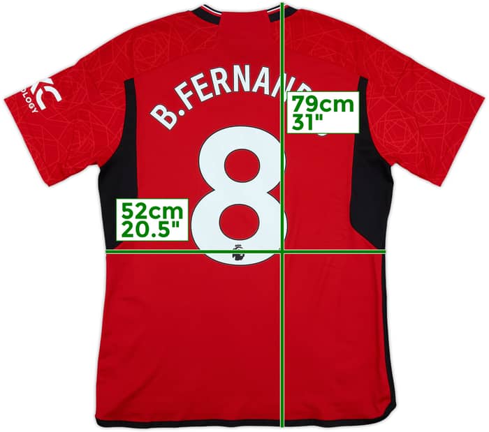 2023-24 Manchester United Home Shirt B.Fernandes #8 - 10/10 - (L)