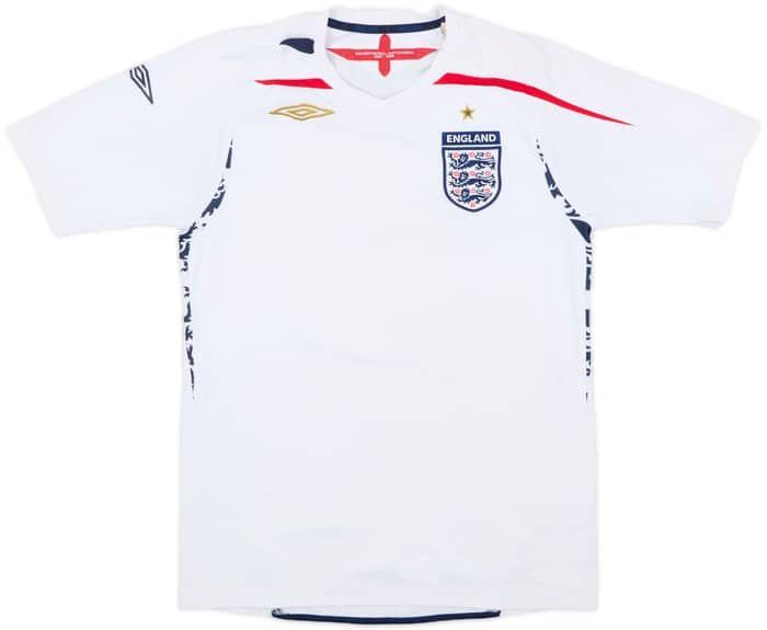 2007-09 England Home Shirt - 4/10 - (S)