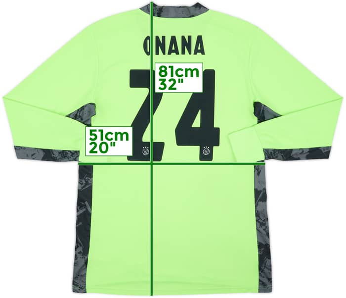 2020-21 Ajax GK Shirt Onana #24 - 7/10 - (L)