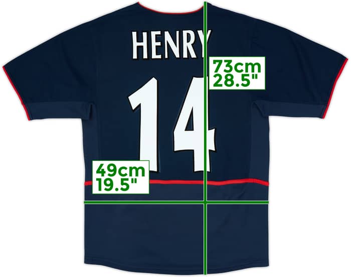 2002-04 Arsenal Away Shirt Henry #14 - 6/10 - (S)