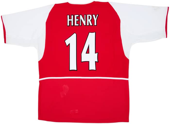 2002-04 Arsenal Home Shirt Henry #14 - 8/10 - (XL)