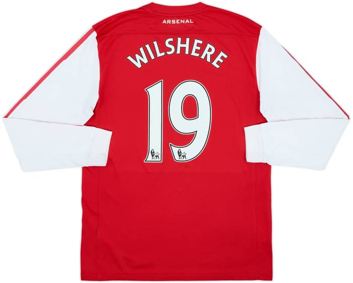 2011-12 Arsenal Home L/S Shirt Wilshere #19 - 7/10 - (M)