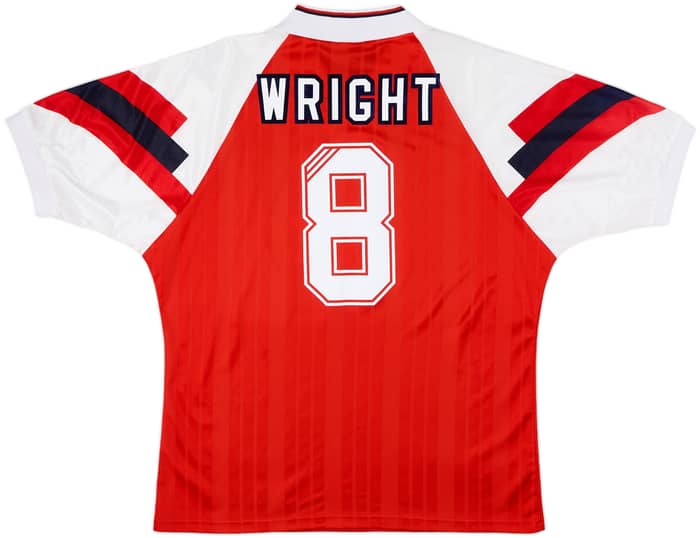 1992-94 Arsenal Home Shirt Wright #8 - 8/10 - (XL)