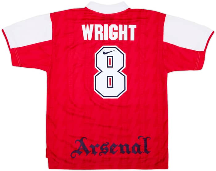 1994-96 Arsenal Home Shirt Wright #8 - 8/10 - (XL)