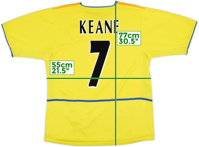 2002-03 Leeds United Away Shirt Keane #7 - 8/10 - (L)