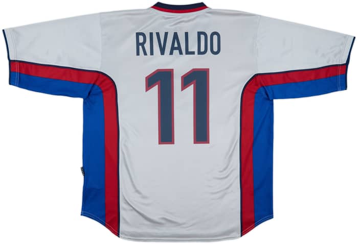 1998-01 Barcelona Away Shirt Rivaldo #11 - 9/10 - (XL)