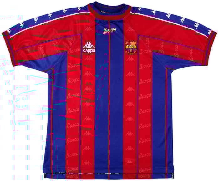 1997-98 Barcelona Home Shirt - 9/10 - (XL)