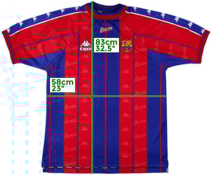 1997-98 Barcelona Home Shirt - 9/10 - (XL)