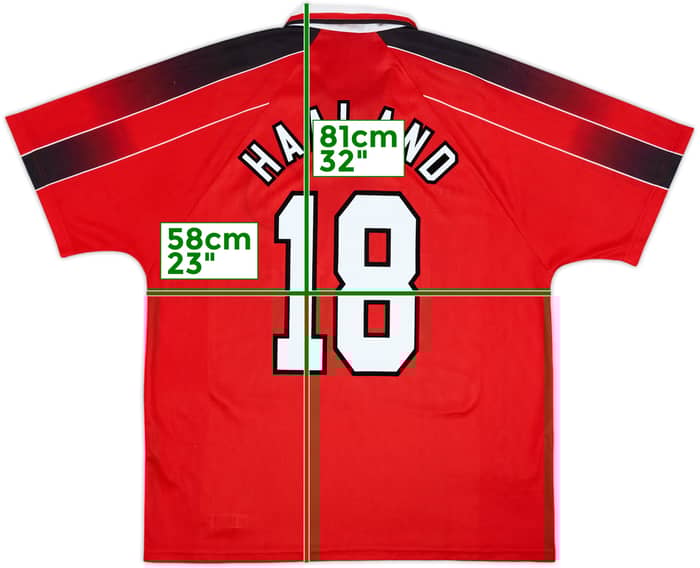 1996-97 Nottingham Forest Home Shirt Haaland #18 - 9/10 - (XL)