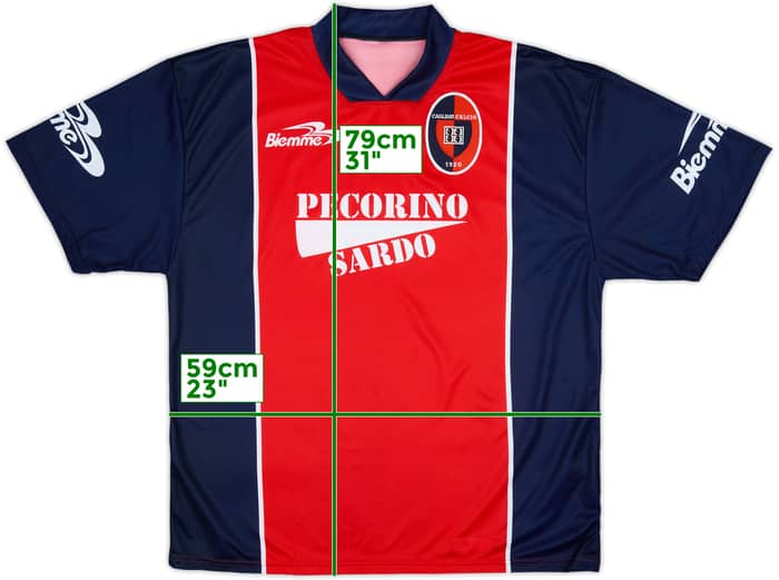 1999-00 Cagliari Biemme Training Shirt - 8/10 - (XXL)