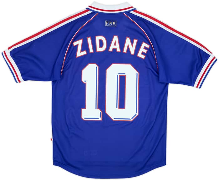 1998-00 France Home Shirt Zidane #10 - 8/10 - (S)