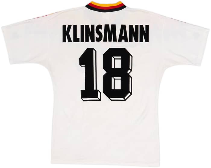 1994-96 Germany Home Shirt Klinsmann #18 - 6/10 - (S)