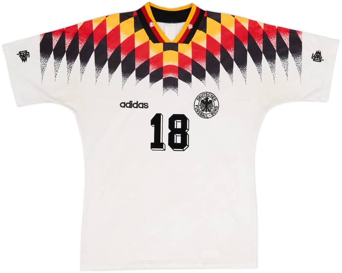 1994-96 Germany Home Shirt Klinsmann #18 - 6/10 - (S)