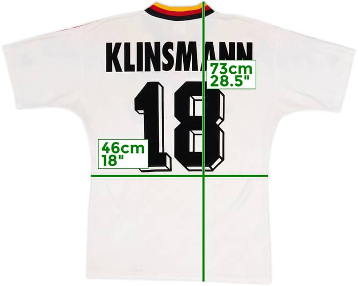 1994-96 Germany Home Shirt Klinsmann #18 - 6/10 - (S)