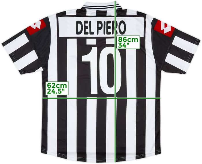 2001-02 Juventus Home Shirt Del Piero #10 - 9/10 - (XL)