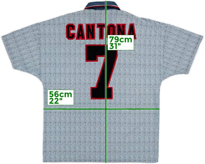 1995-96 Manchester United Away Shirt Cantona #7 - 5/10 - (L)