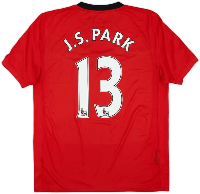 2009-10 Manchester United Home Shirt J.S.Park #13 - 7/10 - (M)