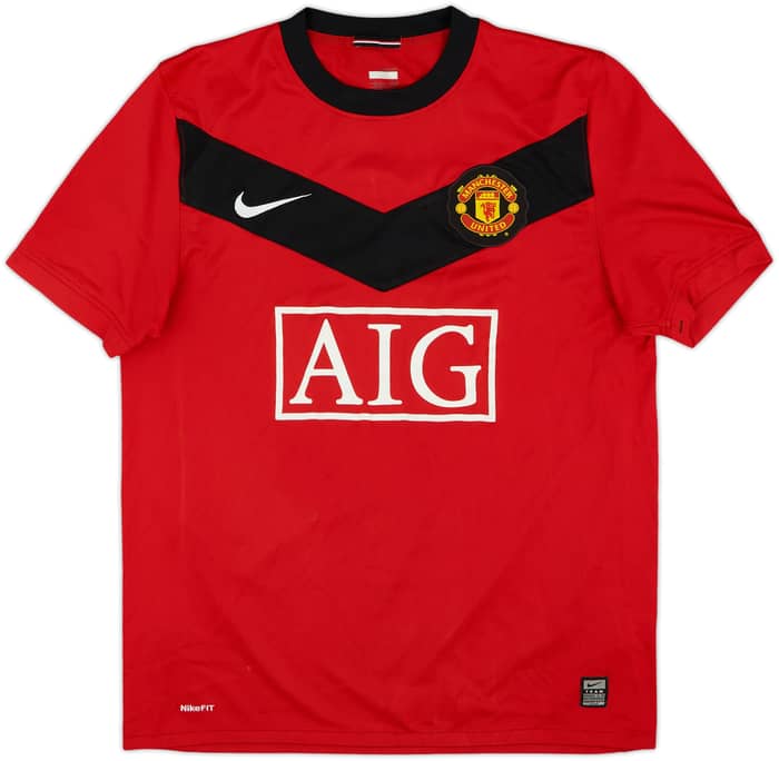 2009-10 Manchester United Home Shirt J.S.Park #13 - 7/10 - (M)