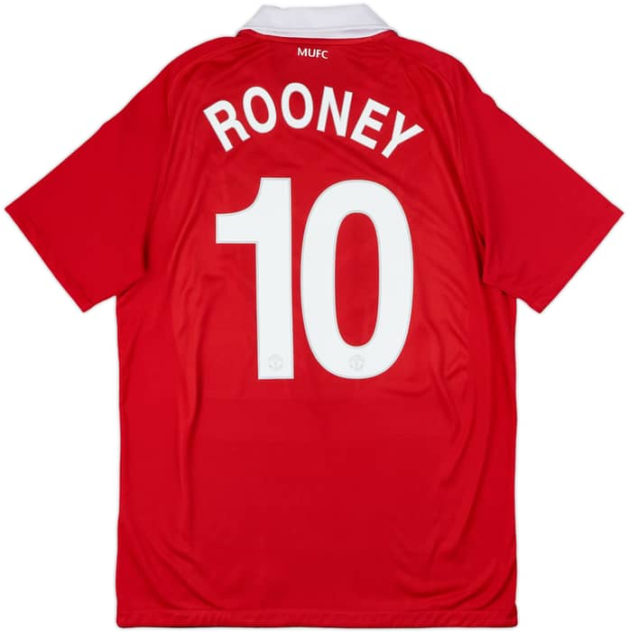 2010-11 Manchester United Home Shirt Rooney #10 - 6/10 - (M)