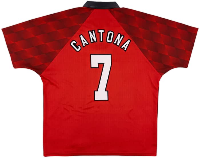 1996-98 Manchester United Home Shirt Cantona #7 - 10/10 - (XL)