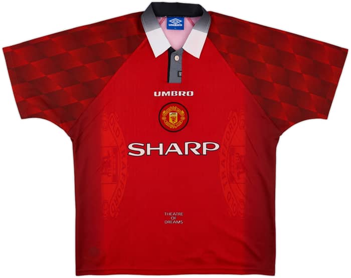 1996-98 Manchester United Home Shirt Cantona #7 - 10/10 - (XL)