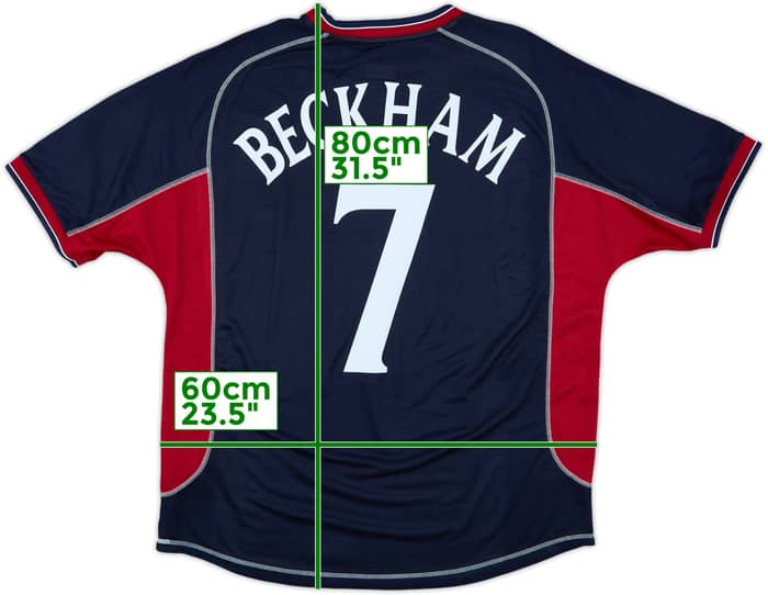 2000-01 Manchester United Third Shirt Beckham #7 - 9/10 - (XL)
