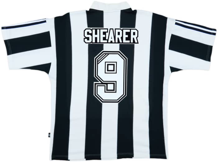 1995-97 Newcastle Home Shirt Shearer #9 - 7/10 - (L)