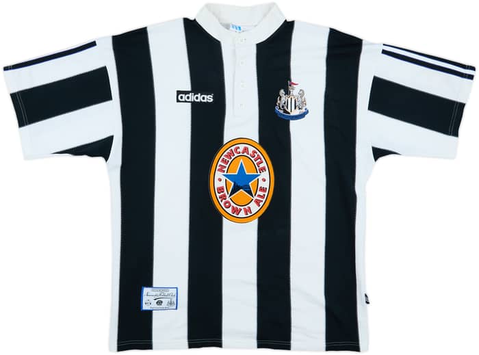 1995-97 Newcastle Home Shirt Shearer #9 - 7/10 - (L)