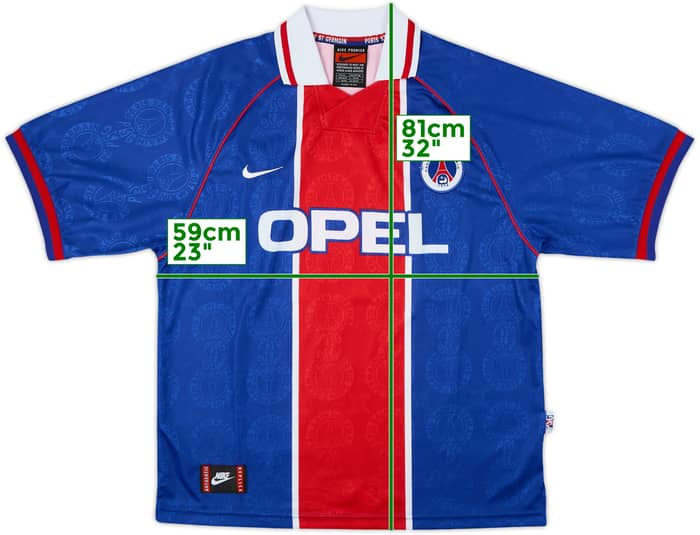 1996-97 Paris Saint-Germain Player Issue European Home Shirt - 10/10 - (XL)