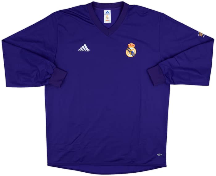 2001 Real Madrid Player Issue Third L/S Shirt Zidane #5 - 9/10 - (L)