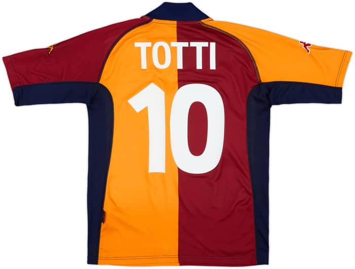 2001-02 Roma European Shirt Totti #10 - 9/10 - (M)