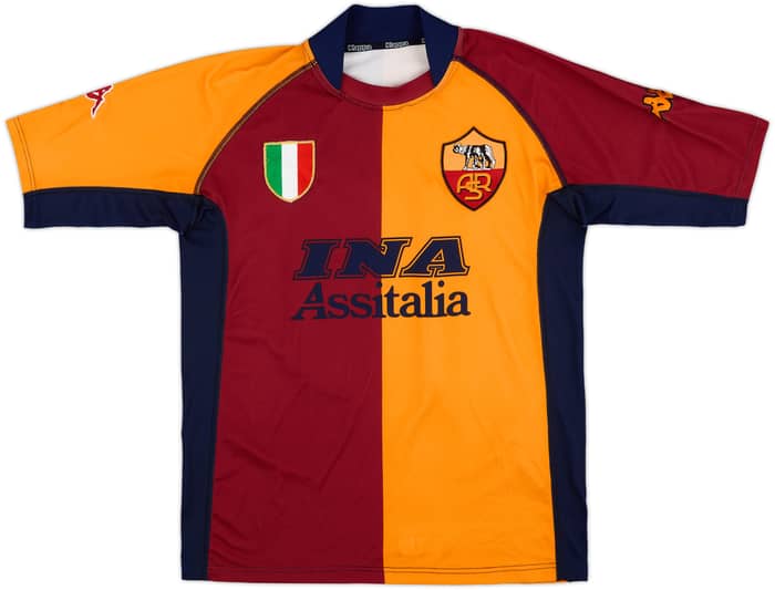 2001-02 Roma European Shirt Totti #10 - 9/10 - (M)