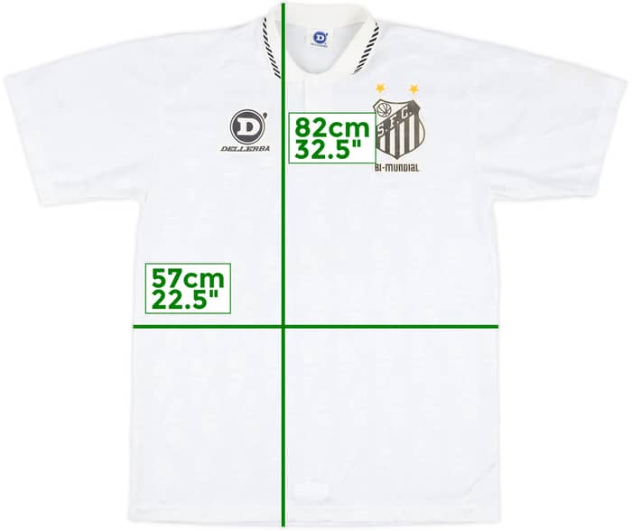 1993 Santos Home Shirt #34 - 5/10 - (XL)