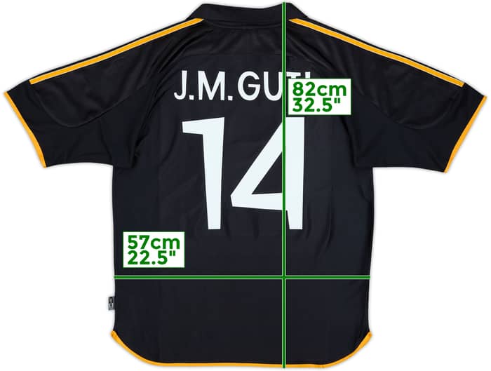 1999-01 Real Madrid Away Shirt J.M.Guti #14 - 9/10 - (L)