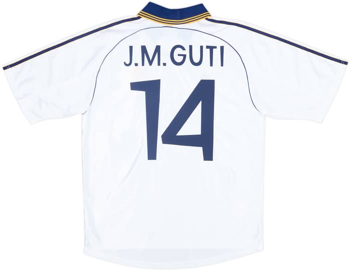 1998-00 Real Madrid Home Shirt J.M.Guti #14 - 8/10 - (L)