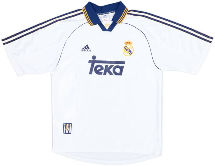 1998-00 Real Madrid Home Shirt J.M.Guti #14 - 8/10 - (L)