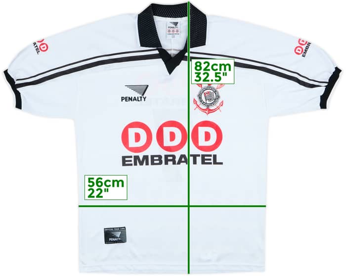 1998 Corinthians Home Shirt #7 - 8/10 - (L)