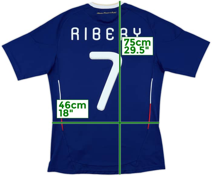 2009-10 France Home Shirt Ribery #7 - 9/10 - (S)