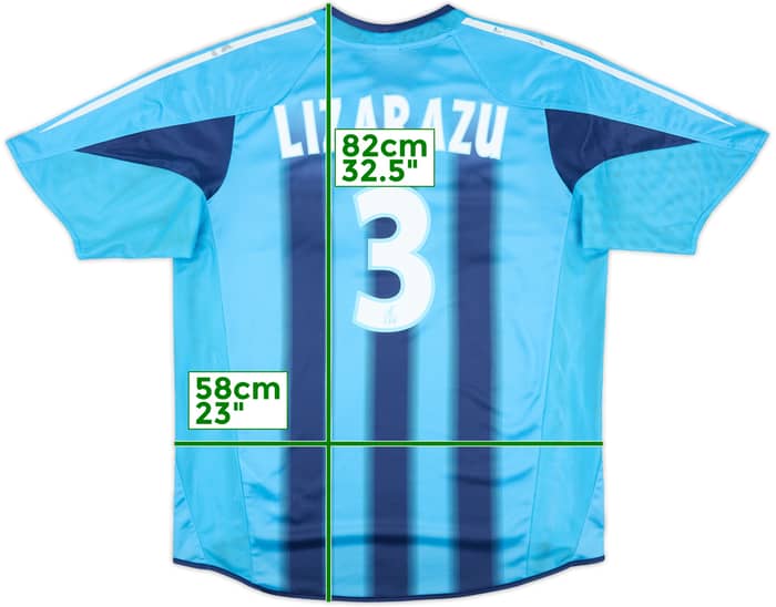 2004-05 Olympique Marseille Away Shirt Lizarazu #3 - 6/10 - (L)