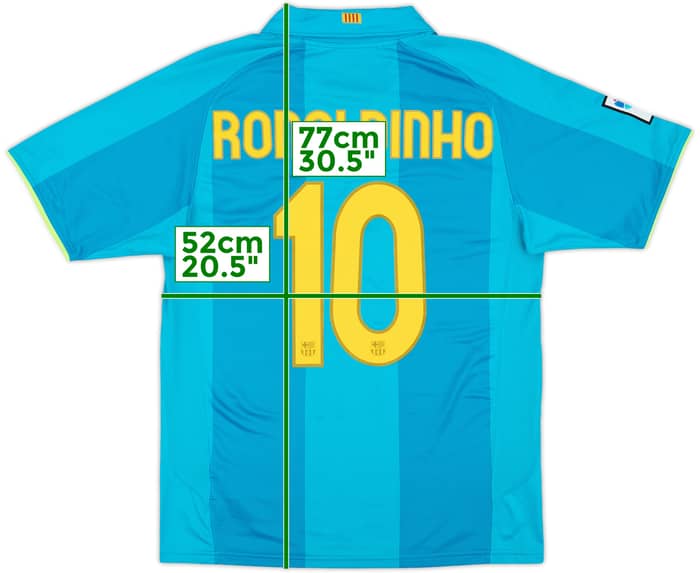 2007-09 Barcelona Away Shirt Ronaldinho #10 - 10/10 - (M)