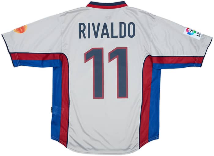 1998-01 Barcelona Away Shirt Rivaldo #11 - 8/10 - (M)