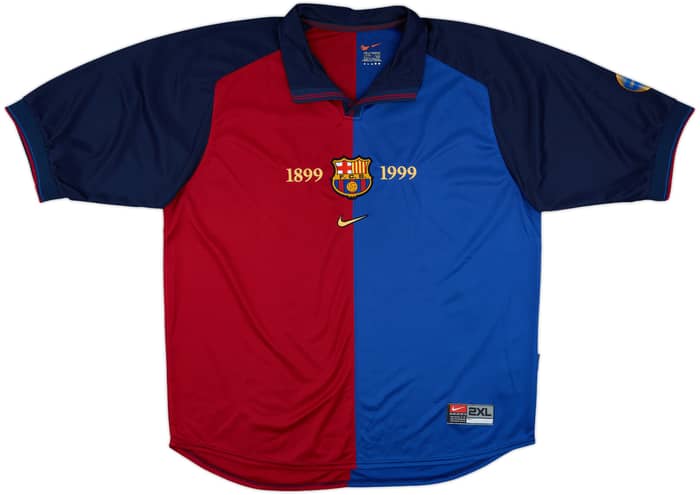 1999-00 Barcelona Centenary Home Shirt Guardiola #4 - 8/10 - (XXL)