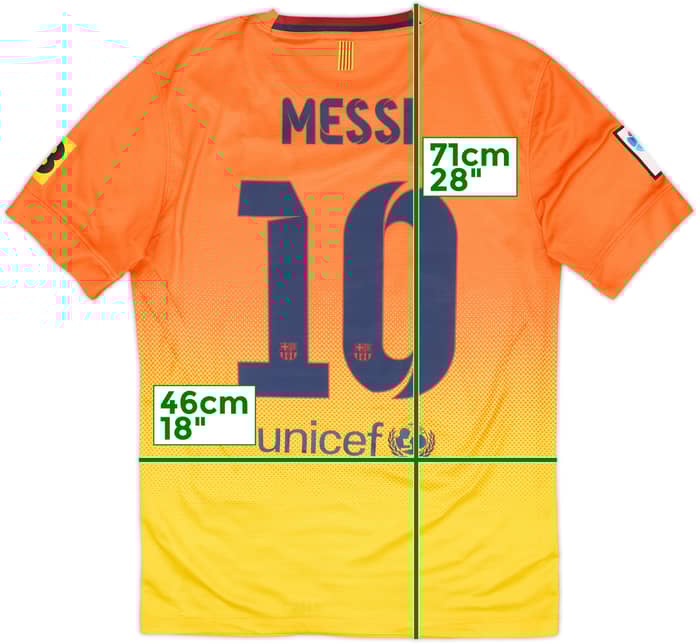 2012-13 Barcelona Away Shirt Messi #10 - 6/10 - (S)