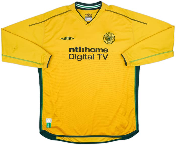 2002-03 Celtic Away L/S Shirt Larsson #7 - 7/10 - (XL)