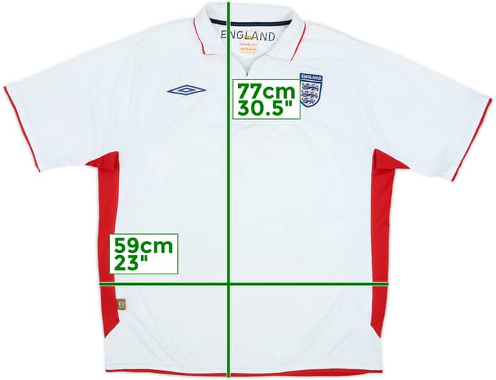 2005-06 England Umbro 1/4 Zip Polo Shirt - 5/10 - (XL)